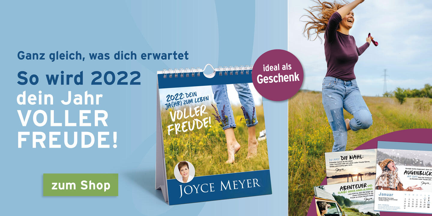 2022: Dein Ja(hr) zum Leben voller Freude! – ein Postkartenkalender von Joyce Meyer